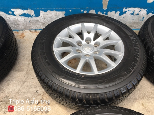ล้อแม็ก Mitsu Pajero ก้ามปู ขอบ 17 พร้อมยาง 265-65-17 Yokohama ปี 15