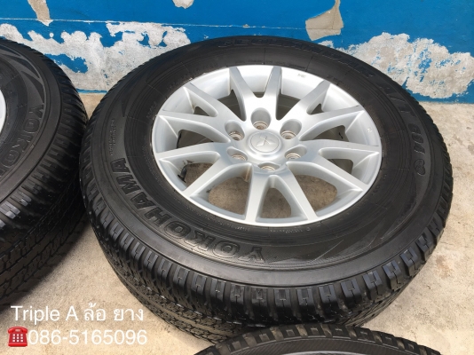 ล้อแม็ก Mitsu Pajero ก้ามปู ขอบ 17 พร้อมยาง 265-65-17 Yokohama ปี 15