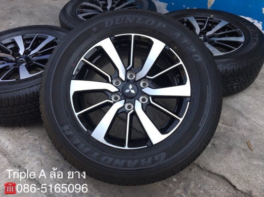 แม็กพร้อมยางป้ายแดง Mitsu All New Pajero Sport ตัวท๊อป ขอบ 18 Dunlop 265-60-18