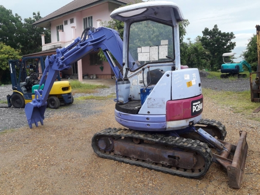 ขายรถแมคโค KOMATSU PC28UU-2 เทียบเท่า PC30 แทรคยาง บูมออฟเซท คอนโทรลสั้น ไฟฟ้า ติอต่อ 098-7962549