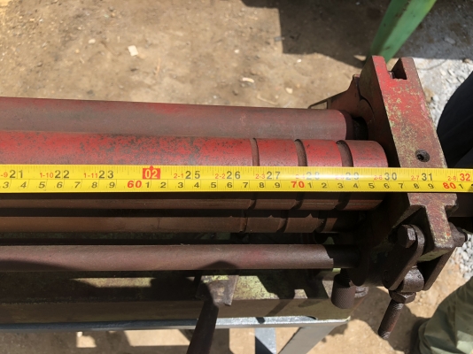 #แท่นม้วนมือหมุน 75 cm ลูกกลิ้ง 2&rdquo; งานนอกพร้อมใช้