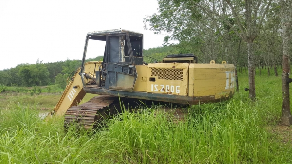 ขายตามสภาพ แบคโฮ IHI PC200 เครื่องพังข้อเหวี่ยงขาด ปั้ม K3V ช่วงล่าง 70\% เอกสารใบซื้อขาย