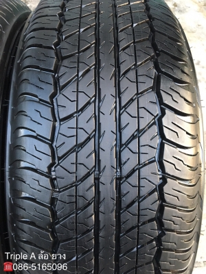 ล้อแม็กป้ายแดง Mitsu Pajero ขอบ 18 พร้อมยางป้ายแดง 265-60-18 Dunlop มีตุ่ม เส้นสียังอยู่