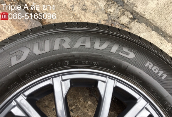 ล้อแม็กป้ายแดง ISUZU X-Series 2018 ขอบ 16 พร้อมยางป้ายแดง 215-70-16 Bridgestone ดอกเต็ม มีตุ่มทุกเส้น