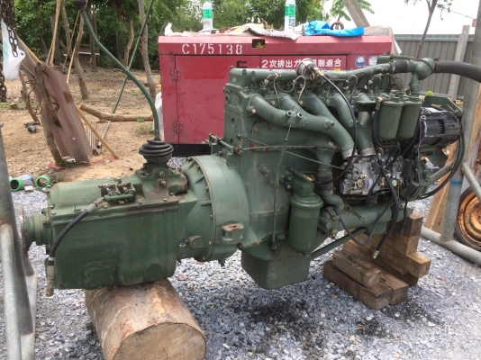 ขายเครื่องยนต์แดวู DAEWOO 6 สูบ พร้อมเกียร์ 236 HP.(แรงม้า)มือ 2 เก่านอกแท้