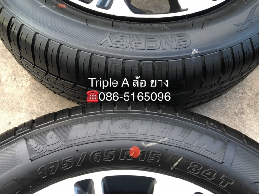 ล้อแม็กป้ายแดง Honda City 2018 ขอบ 15 พร้อมยางป้ายแดง Michelin 175-65-15 ปี 18 สภาพใหม่ๆ
