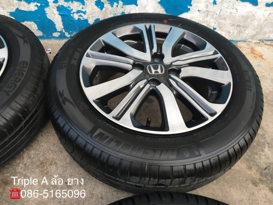 ล้อแม็กป้ายแดง Honda City 2018 ขอบ 15 พร้อมยางป้ายแดง Michelin 175-65-15 ปี 18 สภาพใหม่ๆ