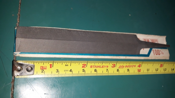 ขายตะไบขนนกตราโอ่ง MADE IN JAPAN. ขนาด100mm.ใหม่เก่าเก็บมีสนิมผิว