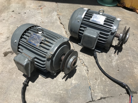 ขายมอเตอร์ไฟ้า Teco 5HP. 380V 4Pole 1450rpm. สภาพสวยมากเดิมๆ หมุนนิ่ม พร้อมใช้งาน มี 2ตัวครับ