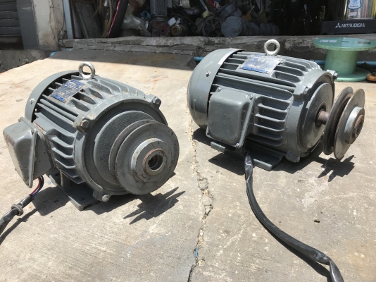 ขายมอเตอร์ไฟ้า Teco 5HP. 380V 4Pole 1450rpm. สภาพสวยมากเดิมๆ หมุนนิ่ม พร้อมใช้งาน มี 2ตัวครับ