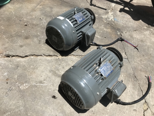 ขายมอเตอร์ไฟ้า Teco 5HP. 380V 4Pole 1450rpm. สภาพสวยมากเดิมๆ หมุนนิ่ม พร้อมใช้งาน มี 2ตัวครับ