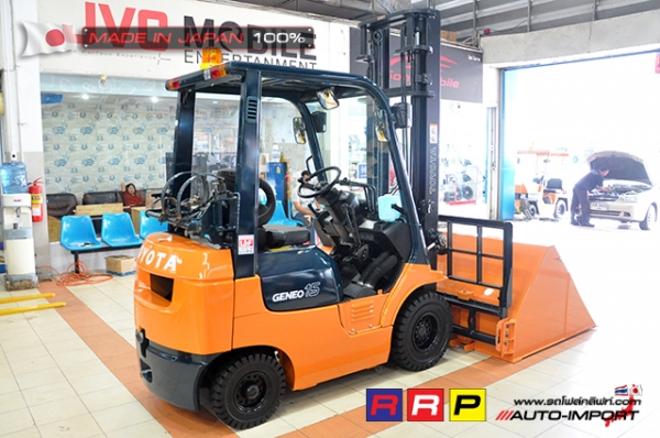 ขายรถโฟล์คลิฟท์มือสอง TOYOTA รุ่น 7FG15-19855 นำเข้าจากประเทศญี่ปุ่น 100\% ไม่เคยใช้งานในไทย ขายรถโฟล์คลิฟท์มือสอง TOYOTA รุ่น 7FG15-19855 นำเข้าจากประเทศญี่ปุ่น 100\% ไม่เคยใช้งานในไทย