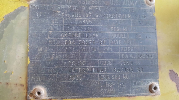 ขายตามสภาพ รถเกรด CAT 12E เครื่องสตาร์ทไม่ติด เอกสารใบซื้อขาย