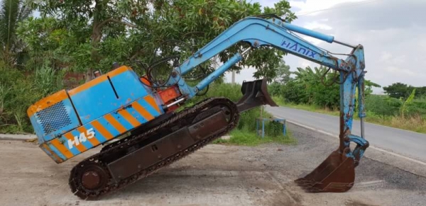 ขายด่วนรถแบคโฮฮิตาชีH45เทียบเท่าPC50เครื่อง4สูบปั่มแรงรถนอกเพิ่งนำเข้ามาใหม่ยังไม่เคยใช้งานในเมืองไทยเลย