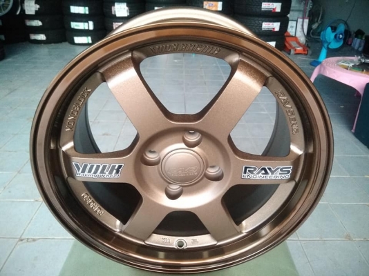 แม็กใหม่ te37 ขอบ 15 ราคา 7500 พร้อมยางไทย 11700 บาท