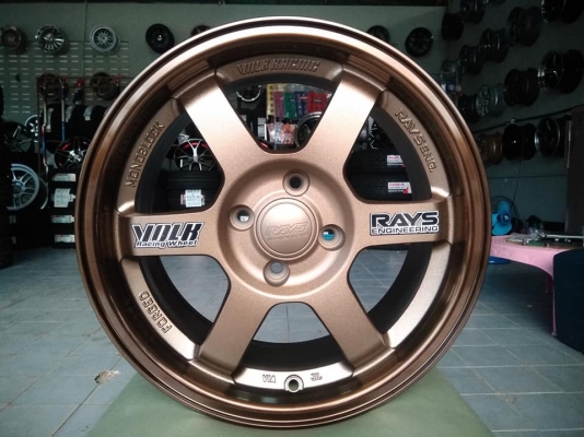 แม็กใหม่ te37 ขอบ 15 ราคา 7500 พร้อมยางไทย 11700 บาท