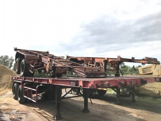 ขายพื้นเรียบและ หางก้างปลา 2 เพลา 7 หาง หางละ 100,000 บาท   4 หาง พื้นเรียบ 2 เพลา ยาว 8.5 เมตร เอกสารเล่มทะเบียน ม.79  3 หางละ 80,000 ก้างปลา 2 เพลา ยาว 7.5 เมตร (ไม่มีเล่มเล่มทะเบียน)  รถอยู่  นครปฐม โทร 0610710295