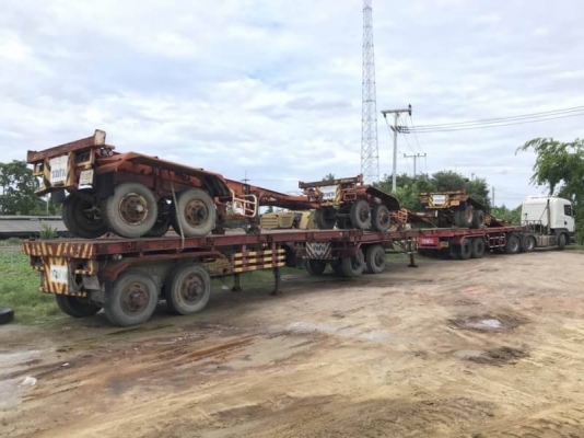 ขายพื้นเรียบและ หางก้างปลา 2 เพลา 7 หาง หางละ 100,000 บาท   4 หาง พื้นเรียบ 2 เพลา ยาว 8.5 เมตร เอกสารเล่มทะเบียน ม.79  3 หางละ 80,000 ก้างปลา 2 เพลา ยาว 7.5 เมตร (ไม่มีเล่มเล่มทะเบียน)  รถอยู่  นครปฐม โทร 0610710295