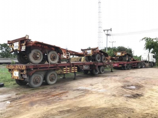 ขายพื้นเรียบและ หางก้างปลา 2 เพลา 7 หาง หางละ 100,000 บาท   4 หาง พื้นเรียบ 2 เพลา ยาว 8.5 เมตร เอกสารเล่มทะเบียน ม.79  3 หางละ 80,000 ก้างปลา 2 เพลา ยาว 7.5 เมตร (ไม่มีเล่มเล่มทะเบียน)  รถอยู่  นครปฐม โทร 0610710295