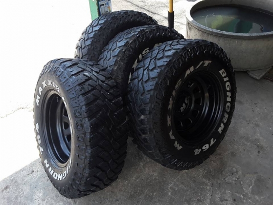 กะทะลาย Rock + Maxxis MT 265-75-16 ปี15 สวยๆ 1ชุด