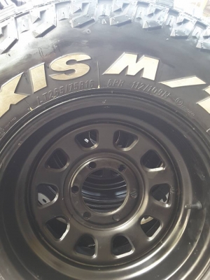 กะทะลาย Rock + Maxxis MT 265-75-16 ปี15 สวยๆ 1ชุด