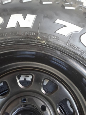 กะทะลาย Rock + Maxxis MT 265-75-16 ปี15 สวยๆ 1ชุด