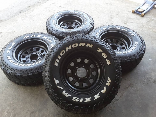 กะทะลาย Rock + Maxxis MT 265-75-16 ปี15 สวยๆ 1ชุด
