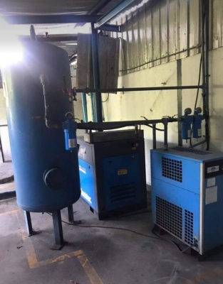 ขายปั้มลมสกูร 20 แรงพร้อมไดเออร์ พร้อมใช้งาน