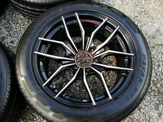 ขายแม็กLENSO SAMURAI 6รู ขอบ20 พร้อมยาง 265/50R20 ดีสโตน ปลายปี17 ตุ่มยางใหม่ยังอยู่ทุกเส้น คุ้มสุดๆ