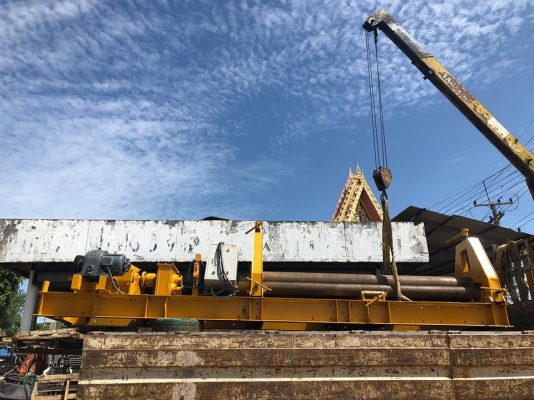 >ขาย เครื่องม้วนเหล็กแผ่น หน้ากว้าง 8 ฟุต ลูกกลิ้งบน 10&rdquo; ล่าง 6&rdquo; ยาว 260 cm ออปชั่นลูกล่างถ่างได้