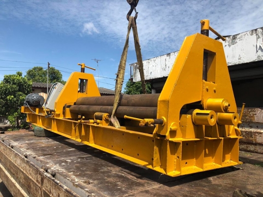 >ขาย เครื่องม้วนเหล็กแผ่น หน้ากว้าง 8 ฟุต ลูกกลิ้งบน 10&rdquo; ล่าง 6&rdquo; ยาว 260 cm ออปชั่นลูกล่างถ่างได้