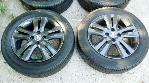 ล้อแม็กฮอนด้า ขอบ16 4รู100 พร้อมยางโยโกฮาม่า ปลายปี16