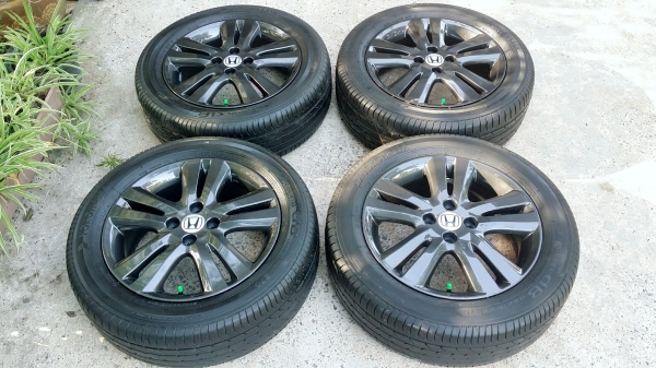 ล้อแม็กฮอนด้า ขอบ16 4รู100 พร้อมยางโยโกฮาม่า ปลายปี16