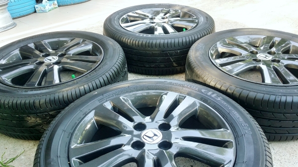 ล้อแม็กฮอนด้า ขอบ16 4รู100 พร้อมยางโยโกฮาม่า ปลายปี16