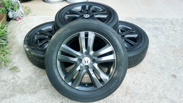 ล้อแม็กฮอนด้า ขอบ16 4รู100 พร้อมยางโยโกฮาม่า ปลายปี16