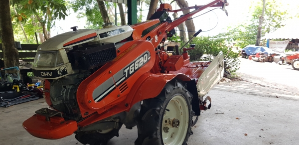 รถพรวนดิน 5.7 แรงเบนซิน มีผานยกร่อง