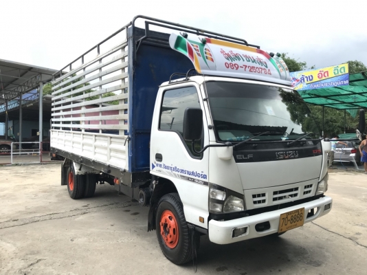 รถ 6 ล้อกระบะบรรทุก ยี่ห้ออีซูซุ รุ่น NQR ขนาด 175 แรงม้า จดทะเบียนปี 2549 มีประกันชั้น 3 พึ่งทำ 12/