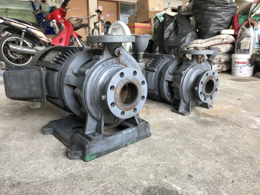 ขายปั๊มน้ำหอยโข่ง Ebara 80x65FSH พร้อมชนมอเตอร์ 15HP. 380V 2800rpm. made in Japan ใบพัดทองเหลือง ขนาดเข้า 3นิ้ว ออก 2.5นิ้ว สภาพสวยใหม่มาก หมุนนิ่ม พร้อมใช้งาน มี 2ตัวครับ ราคาตัวละ 17,500 บาท