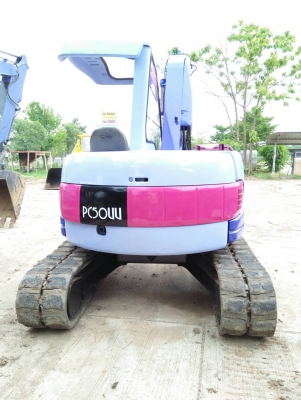 ขายรถขุด KOMATSU รุ่น PC50UU-2 แทรคยาง / ปั๊มเฟือง / ใบมีด / หลังคา / คอนโทรลน้ำมัน /เครื่องยนต์ 4D8