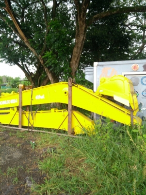 ชุดบูมอาร์มยาว 40 ฟุต KOBELCO SK120-3 ของใหม่นำเข้าจากนอก ใส่ SK100, SK120 MARK 2, 3 มีบูม อาร์ม บุ๊งกี๋ กระบอก ครบ พร้อมติดตั้งใช้งาน