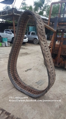 FROM JAPAN RUBBER TRACKแทรคยางรถขุดไซค์20,25,30,35/ ขนาด300*52.5*84(ข้อ)(เส้นละ10,000บาท)(คู่ละ19,000บาท)