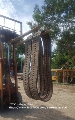 FROM JAPAN RUBBER TRACKแทรคยางรถขุดไซค์20,25,30,35/ ขนาด300*52.5*84(ข้อ)(เส้นละ10,000บาท)(คู่ละ19,000บาท)