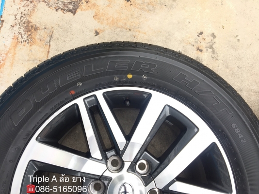 ล้อแม็กป้ายแดง Toyota New Fortuner ขอบ 18 พร้อมยางป้ายแดง 265-60-18 Bridgestone ปี 18 แม็กยางใหมกริ๊ป