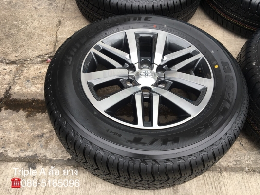 ล้อแม็กป้ายแดง Toyota New Fortuner ขอบ 18 พร้อมยางป้ายแดง 265-60-18 Bridgestone ปี 18 แม็กยางใหมกริ๊ป