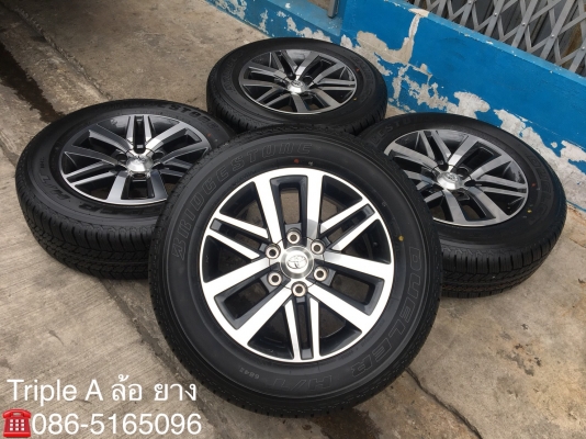 ล้อแม็กป้ายแดง Toyota New Fortuner ขอบ 18 พร้อมยางป้ายแดง 265-60-18 Bridgestone ปี 18 แม็กยางใหมกริ๊ป