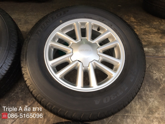 ล้อแม็ก ISUZU All New D-Max ขอบ 16 พร้อมยางป้ายแดง 215-70-16 Dunlop ปี 18