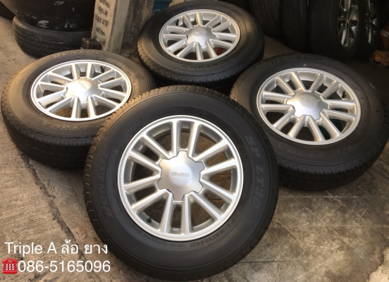 ล้อแม็ก ISUZU All New D-Max ขอบ 16 พร้อมยางป้ายแดง 215-70-16 Dunlop ปี 18