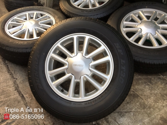 ล้อแม็ก ISUZU All New D-Max ขอบ 16 พร้อมยางป้ายแดง 215-70-16 Dunlop ปี 18