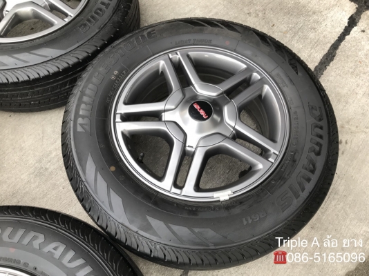 ล้อแม็ก ISUZU 1.9 Blue Power X-Series ขอบ 16 พร้อมยางป้ายแดง Bridgestone 215-70-16 ปี 18 ตุ่มอลัง เส้นสีชัดๆ