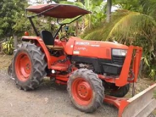 kubota4508 หาง6 โรตาริ่ ใบดัน หลังคาแดง